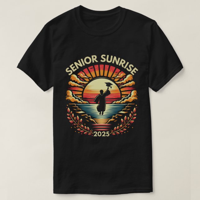 Senior Sunrise 2025 Studenten Day Firande Tee (Design framsida)
