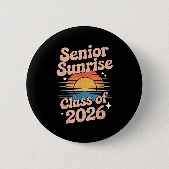 Senior Sunrise 2026 High School 12:e tolfte Klass Knapp (Framsida)