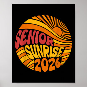 Senior Sunrise 2026 High School 12:e tolfte Klass Poster