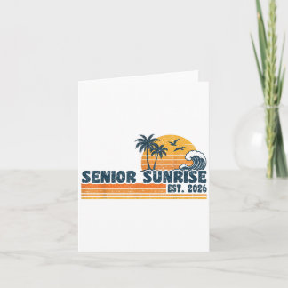 Senior Sunrise 2026 Studenten Coola Retro High Sch Kort