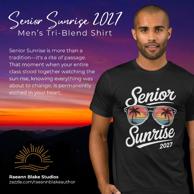 Senior Sunrise 2027 Herr Tri-Blend Tröja (Skapare uppladdad)
