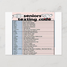 Senior Texting-kod Vykort