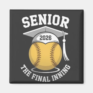 Senior The Final Inning 2026 Softball Studenten Magnet