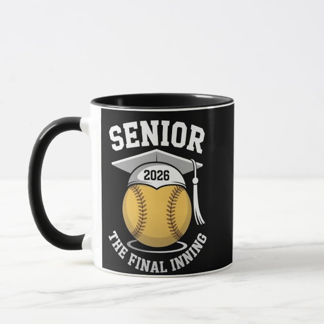 Senior The Final Inning 2026 Softball Studenten Mugg (Vänster)