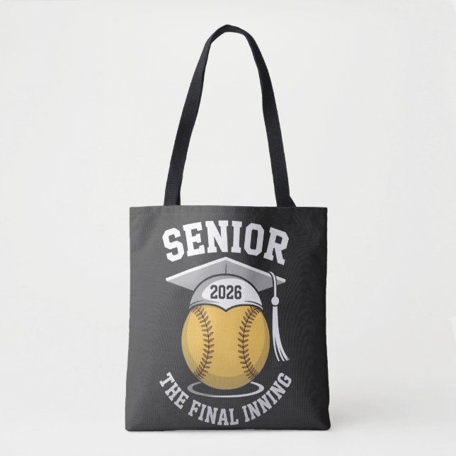 Senior The Final Inning 2026 Softball Studenten Tygkasse (Framsida)
