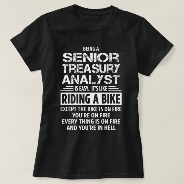 Senior Treasury Analyst T Shirt (Design framsida)