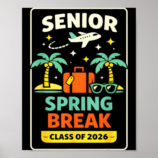 Senior vårledighetsklass 2026 examensresa poster (Framsidan)