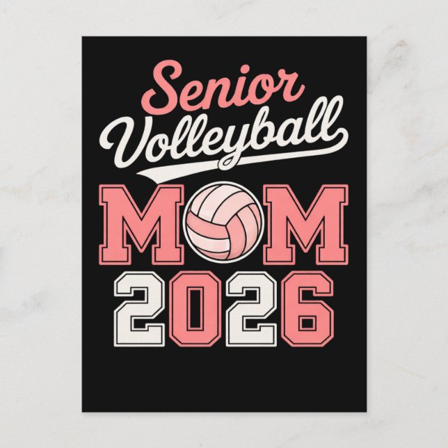 Senior Volleyball Mamma Klass 2026 Helg Vykort (Framsida)