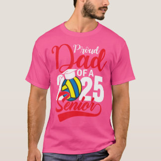 Senior Volleyball Pappa 2025 Proud Pappa of a Voll T Shirt