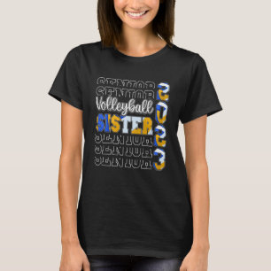 Senior Volleyball Sister 2023 Sport Älskare Proud  T Shirt