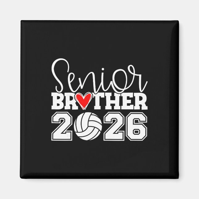 Senior Volleyboll Bror 2026 Cl Of 2026 Examen Magnet (Framsidan)