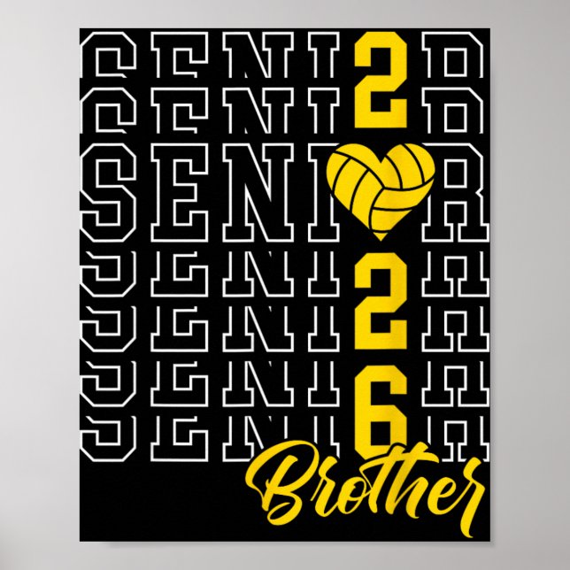 Senior Volleyboll Bror Examen Cl Av 2026 Se Poster (Framsidan)