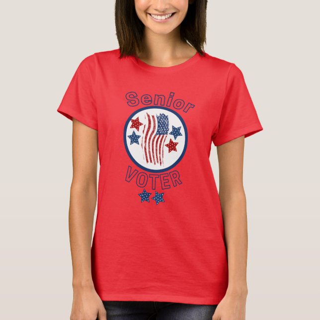 Senior Voter USA T Shirt (Framsida)