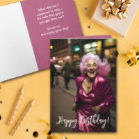 Senior Womans födelsedag Hälsning