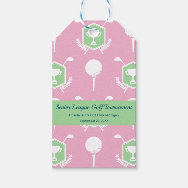 Senior Women's Golf League-festligheten Presentetikett (Framsidan)
