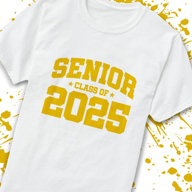Senior Year 2025 School Studenten - Class of 2025 T Shirt (Count down to graduation with our classic, commemorative Senior Class of 2025 t-shirt! -Teemixer)