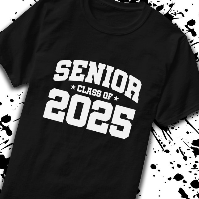 Senior Year 2025 School Studenten - Class of 2025 T Shirt (Count down to graduation with our classic, commemorative Senior Class of 2025 t-shirt! -Teemixer)
