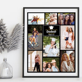 Senior Year Friends Photo Collage 2023 Studenten Poster