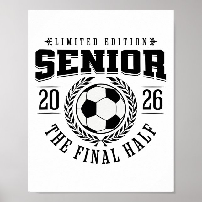Seniorfotboll 2026 Den sista halvan  Poster (Framsidan)