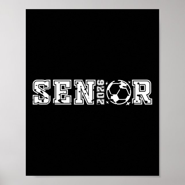 Seniorfotboll 2026 Seniorfotbollsspelare Examen Poster (Framsidan)