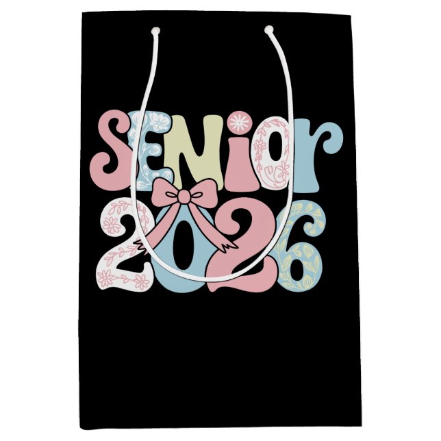 Seniorklass 2026 Blommig Båge Examen 26 Studerande (Framsidan)