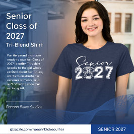 Seniorklass 2027 Dam Tri-Blend T-shirt