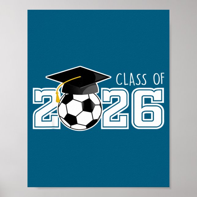 Seniorklass fotboll gymnasium poster (Framsidan)