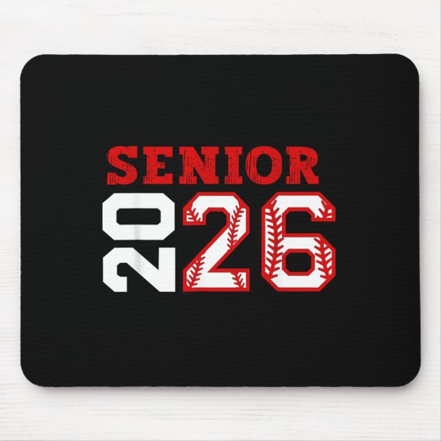 Seniornatt klass 2026 baseboll seniors musmatta (Framsidan)
