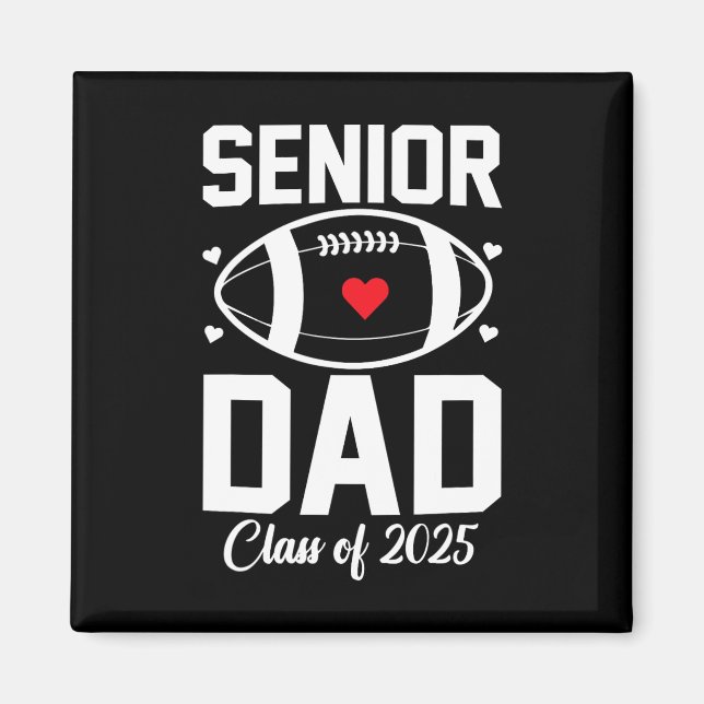 Seniorpappa 2025 Fotbollspappa Cl Av 2025 års exam Magnet (Framsidan)