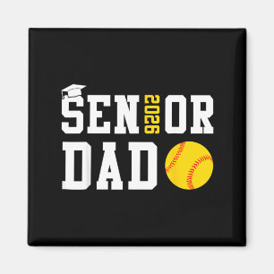 Seniorpappa 2026 Softboll Klass 2026 Examen Magnet