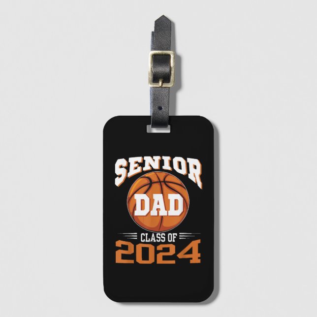 Seniorpappa klass 2024 bagagebricka (Framsida vertikal)
