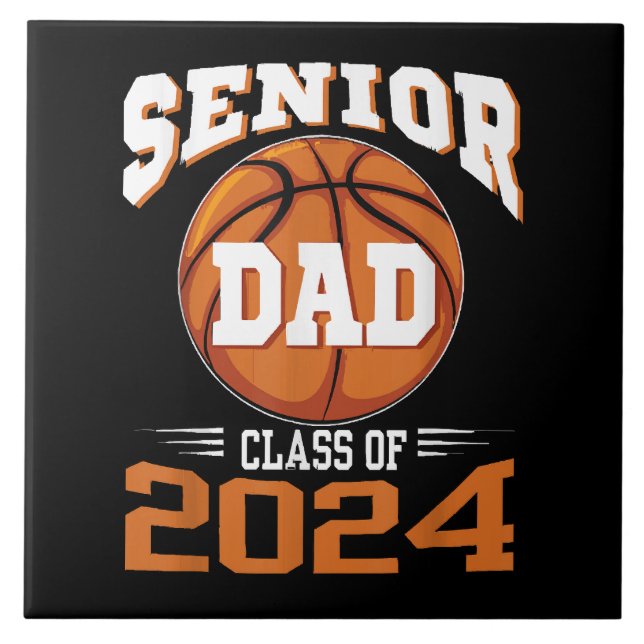 Seniorpappa klass 2024 kakelplatta (Framsidan)