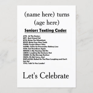 **SENIORS FÖDELSEDAGSFEST** INBJUDAN (LÄGG TILL ÅL