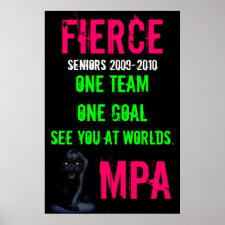Seniors - Målstor Poster