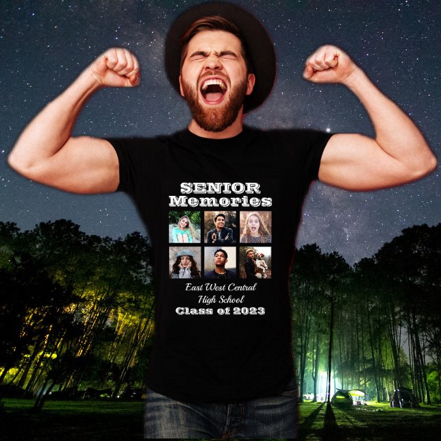 Seniors Memorials klass 6 Photo Collage 2023 T Shirt (Skapare uppladdad)