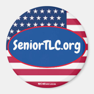 SeniorTLC.org Patriotic Magnet