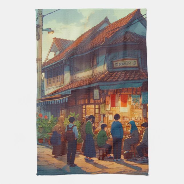 Senja di Warung Kopi  Kökshandduk (Vertikal)