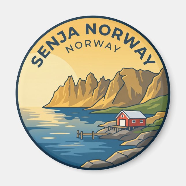 Senja Norge Norge Magnet (Framsidan)