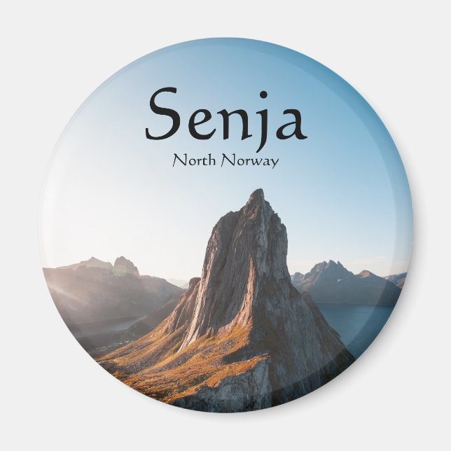 Senja Norge Souvenir Magnet (Framsidan)