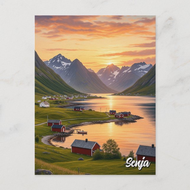 Senja Norge Travel Vykort (Framsida)