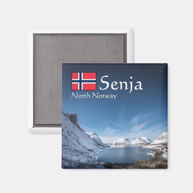 Senja Souvenir Magnet (Front/Back)