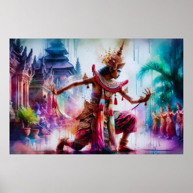 Senja Tari: Skymningsdans på Bali Poster (Framsidan)