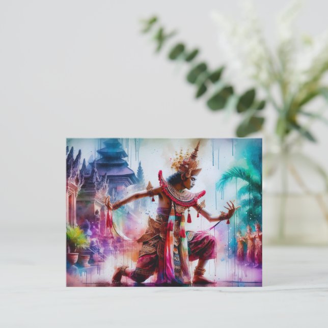 Senja Tari: Twilight Dance på Bali Helg Vykort (Stående Fram)