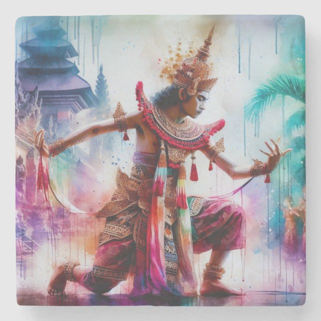 Senja Tari: Twilight Dance på Bali Stenunderlägg (Framsidan)