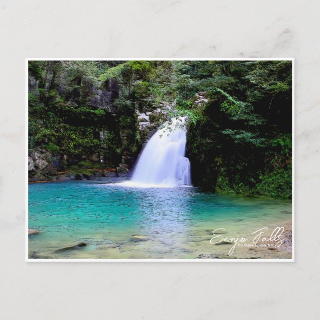 Senju Falls (The Akame 48 waterfalls) ポストカード Vykort (Framsida)
