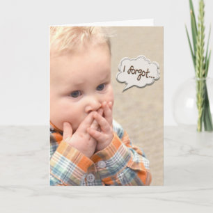 senkommen födelsedagspojke kort