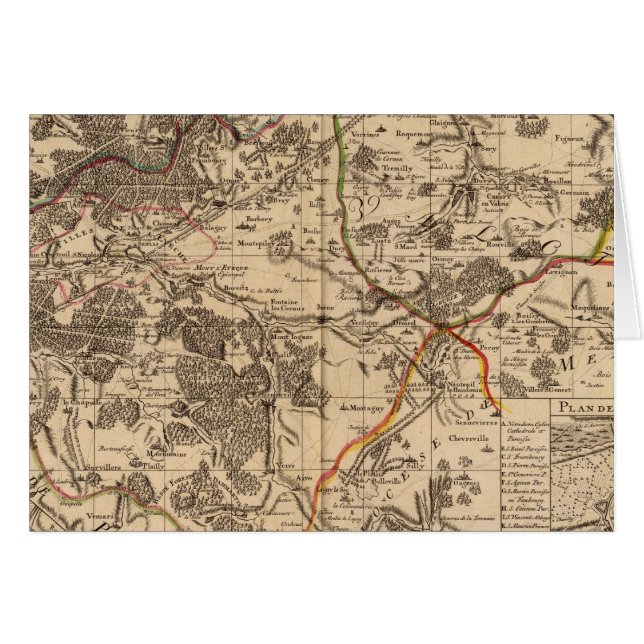 Senlis-Frankrike Hälsningskort (Framsidan Horizontal)