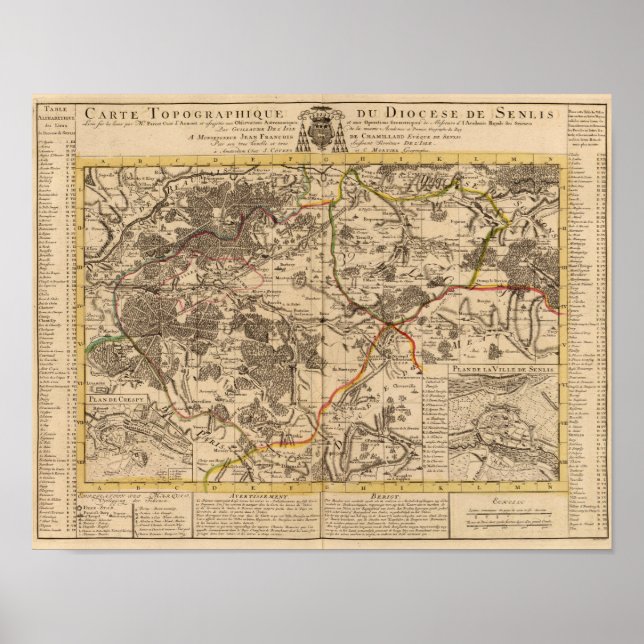 Senlis Frankrike Poster (Framsidan)