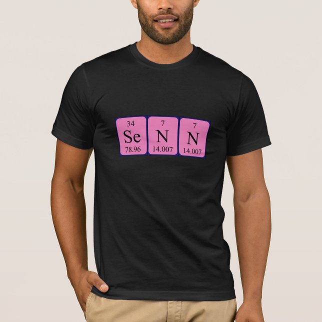 Senn periodisk skjorta bord namn t shirt (Framsida)