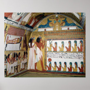 Sennedjem och hans fru mot ett naos poster